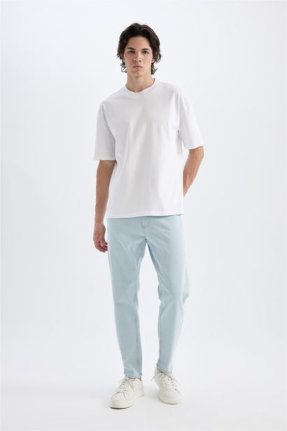 Slim Tapered Fit Dar Kalıp Normal Bel Daralan Paça Jean Pantolon