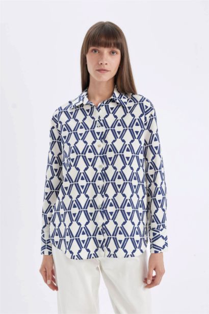 Oversize Patterned Shirt