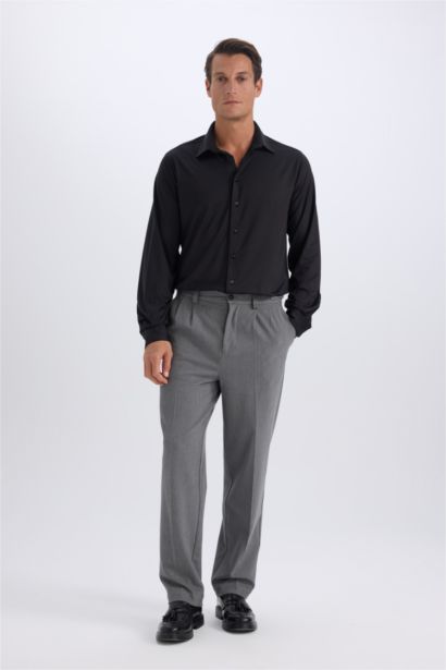 قميص ردن طويل سليم فيت بياخة بولو