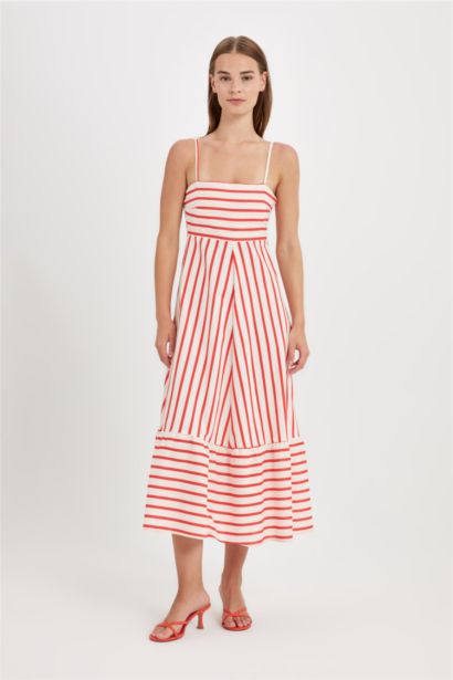 Babydoll Printed Cotton Sleeveless Dress