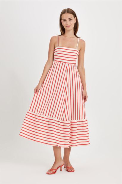 Babydoll Printed Cotton Sleeveless Dress