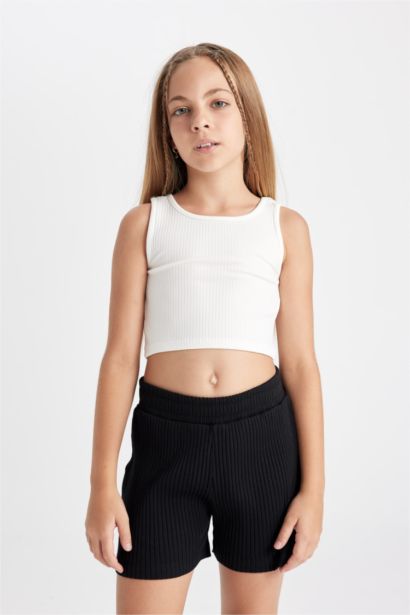 كروب توب بناتي بدون ردن بياخة مستديرة