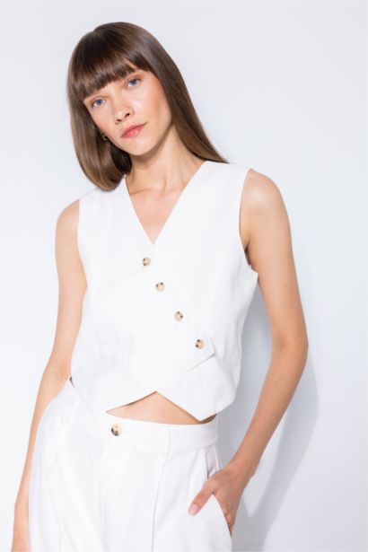 Asymmetric V-Neck