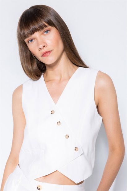 Asymmetric V-Neck
