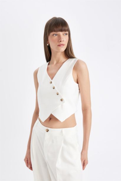 Asymmetric V-Neck