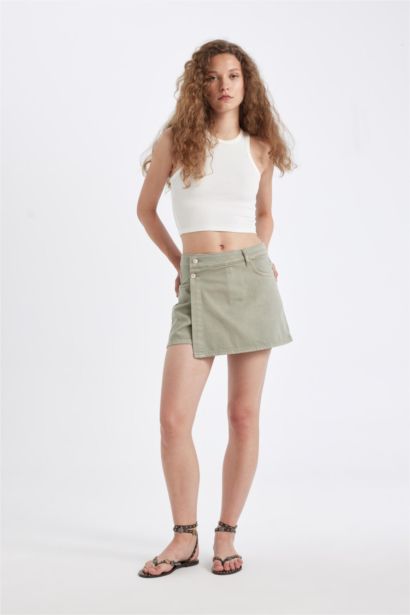 Short en jean Taille haute