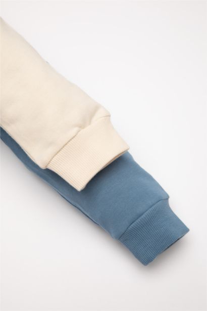 Sweat-Shirt imprimé à Coupe Régulière - 2 pièces