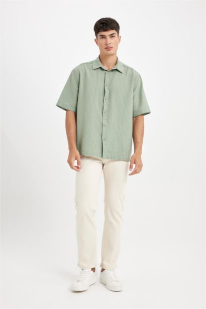 Relax Fit Cotton Short Sleeve Shirt