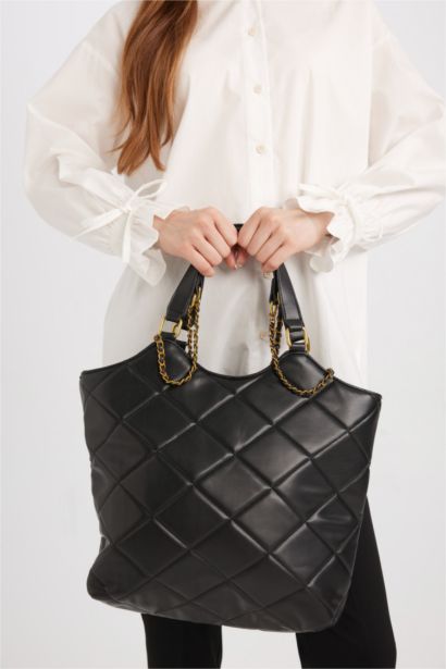 Faux Leather Hand Bag