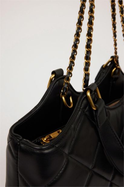 Faux Leather Hand Bag