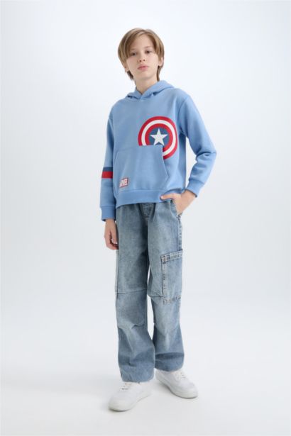 Regular Fit Avengers Hooded Sweatshirt