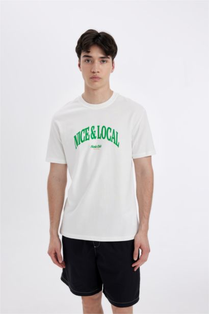 Regular Fit Crew Neck Printed T-Shirt