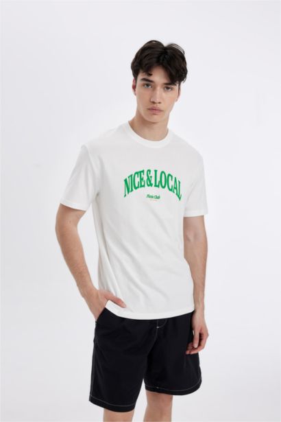 Regular Fit Crew Neck Printed T-Shirt