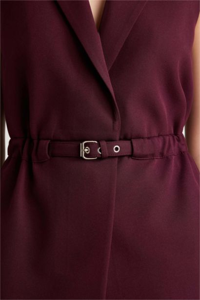 Slim Fit Jacket Collar Vest