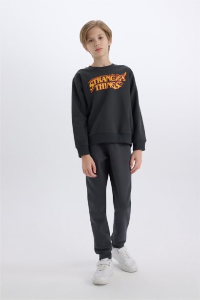 Stranger Things Bisiklet Yaka Sweatshirt Erkek Çocuk