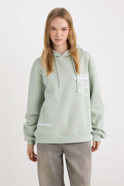 Свитшот оверсайз SmileyWorld с капюшоном, Coool