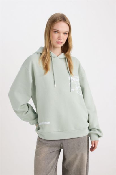 Свитшот оверсайз SmileyWorld с капюшоном, Coool