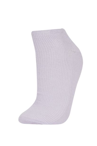 Woman 5 Piece Cotton Booties Socks