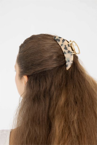 3 Piece Leopard Patterned Hair Clips