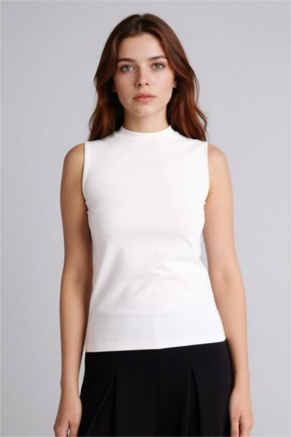 Bisiklet Yaka Kısa Kollu Tunik