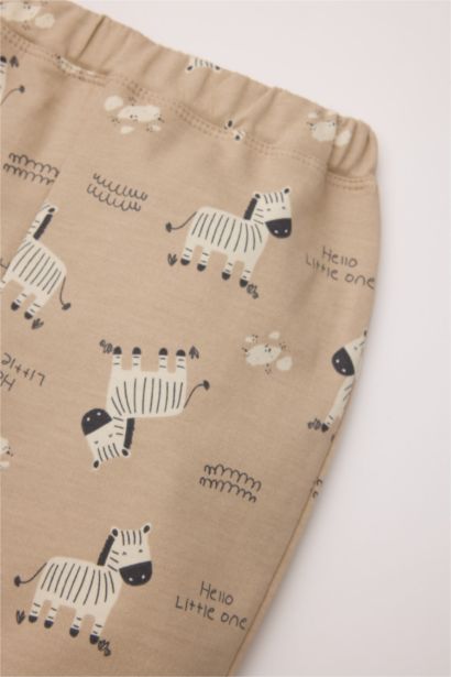 Baby Boy Zebra Patterned Thin Fabric 3 Piece Set