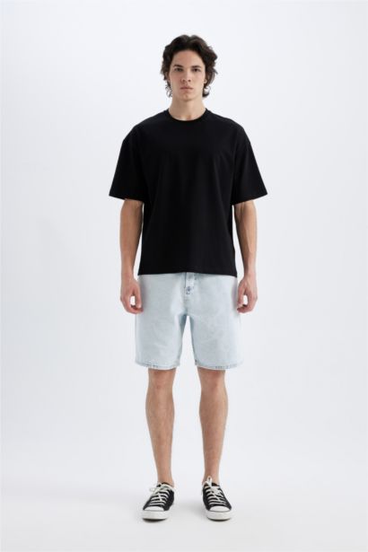 Boxy Fit Crew Neck Short Sleeve T-Shirt