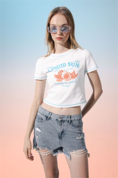 T-shirt à manches courtes Ctelé Coupe Slim