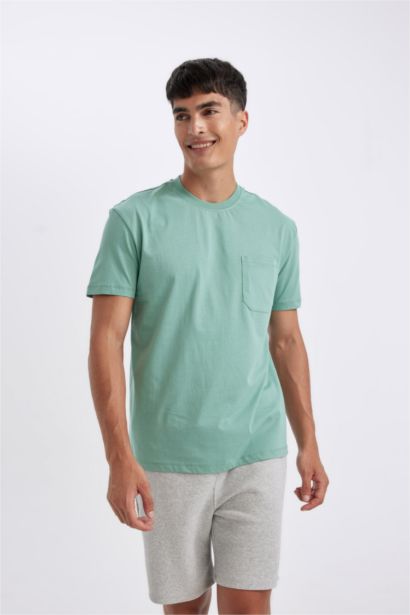 Regular Fit Crew Neck Pajama Top