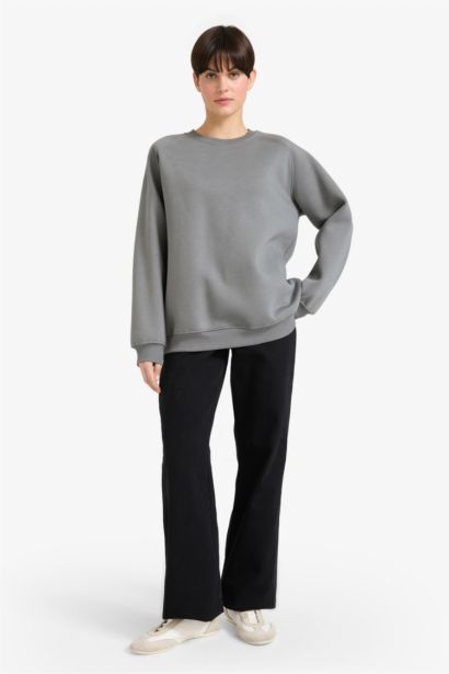 Oversize Fit Thick Sweatshirt Fabric Sweatshirt