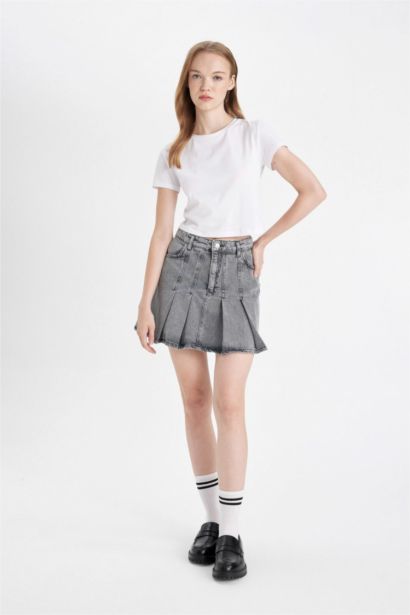 Fashion Fit Denim Mini Skirt