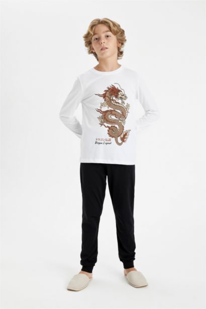 طقم بيجاما اولادي قصة عادية - قطعتين