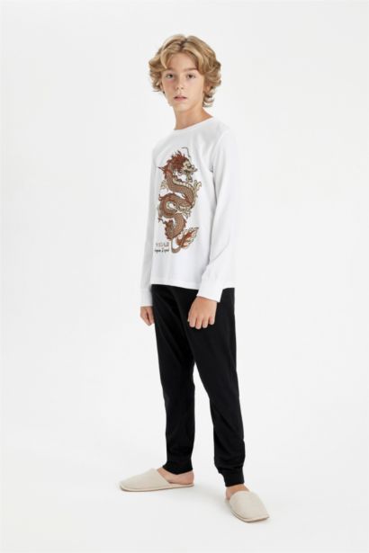 طقم بيجاما اولادي قصة عادية - قطعتين