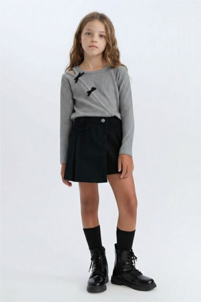 Girl Gabardine Short Skort