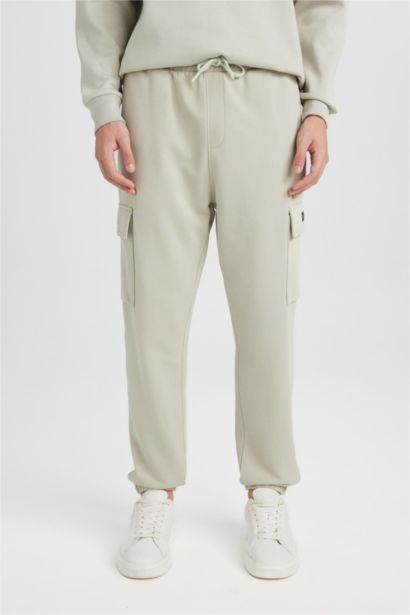 بنطلون بجامة رياضي كارجو قصة عادية بجيب