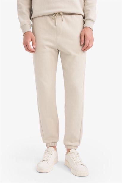 Slim Fit Zippered Pique Sweatpants