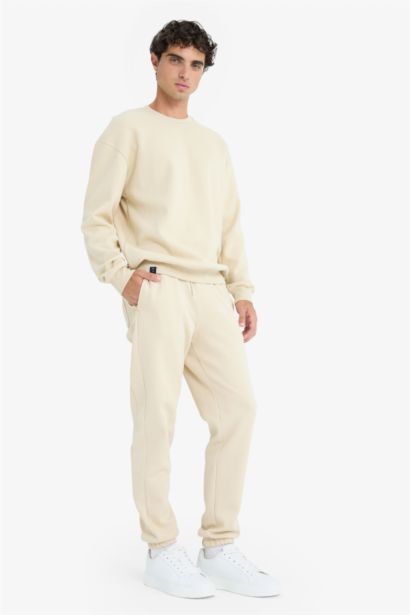 Slim Fit Zippered Pique Sweatpants
