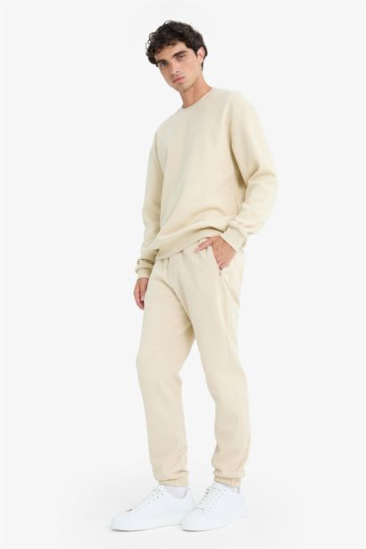 Slim Fit Zippered Pique Sweatpants