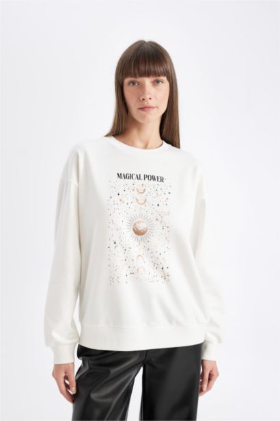 Relax Fit Thin Sweatshirt Fabric Sweatshirt