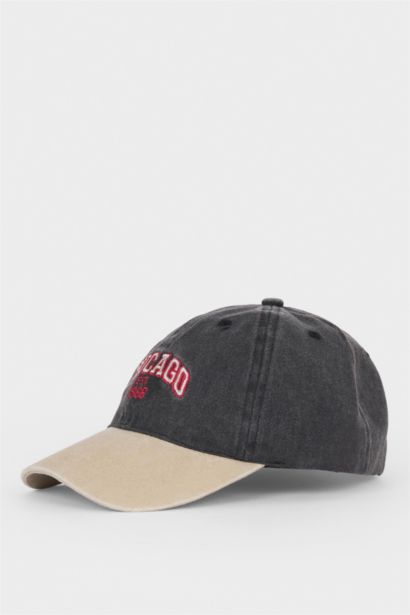 Nakışlı Jean Cap Şapka Erkek Çocuk