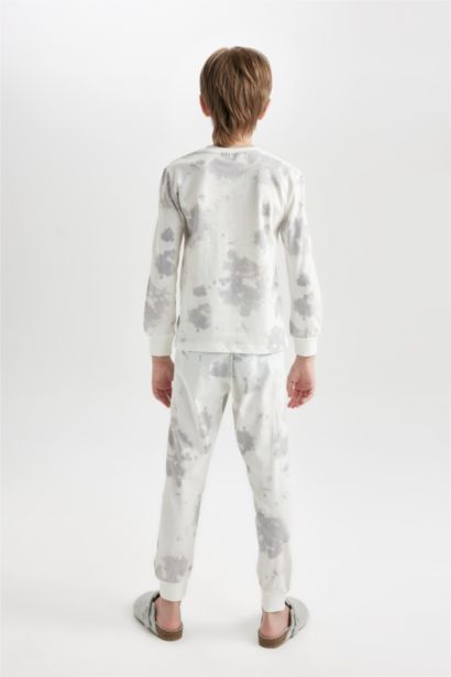 طقم بيجاما اولادي رمادي قصة عادية من مارفل - قطعتين