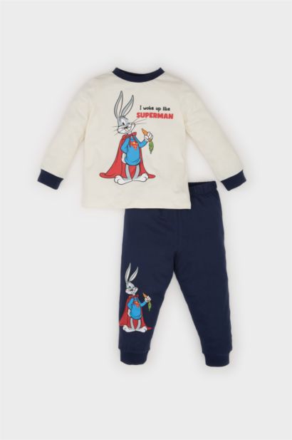 Baby Boy Looney Tunes Cotton Top Bottom 2 Piece Pajama Set