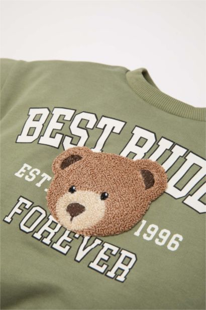 Ensemble de Sweat-shirt et Pantalon Motif Teddy Bear pour BéBé Garçon