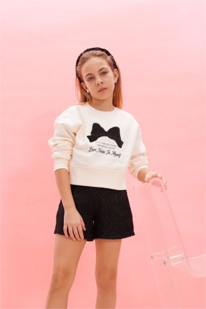 Sweatshirt de Noël pour fille imprimé Coupe relax