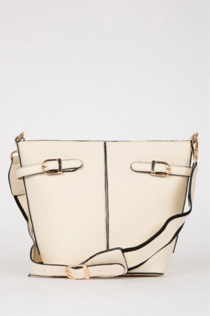 Kadın Tokalı Suni Deri Çapraz Çanta