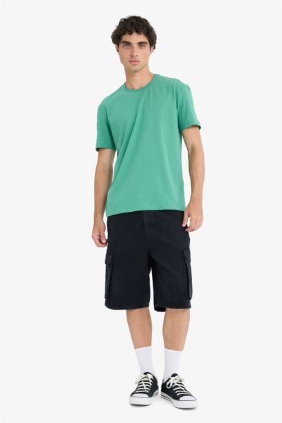 تيشيرت نص ردن قصة عادية بياخة مستديرة