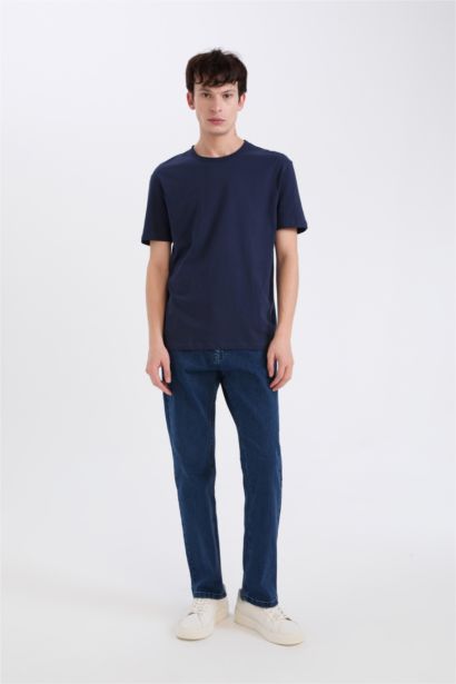 Regular Fit Crew Neck Heavy Fabric T-Shirt