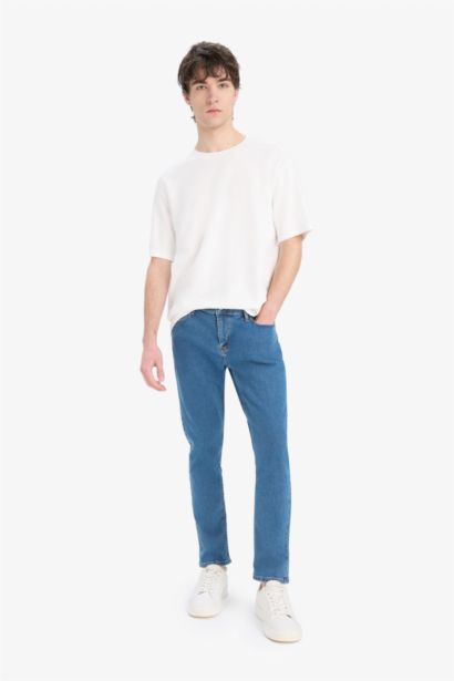 T-shirt coupe boxy à col rond et manches courtes