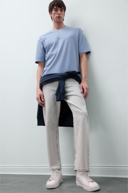 تيشيرت نص كم تقيل اوفر سايز مطبوع