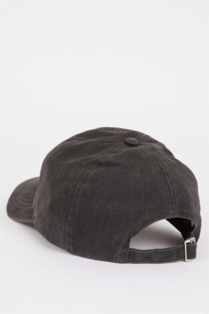 Kadın Nakışlı Jean Görünümlü Cap Şapka