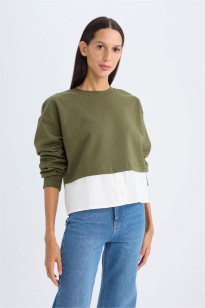 Relax Fit Thin Sweatshirt Fabric Sweatshirt
